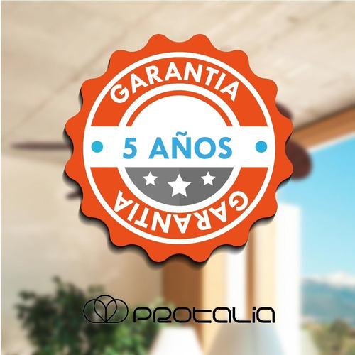 Imagen 4 de 4 de Ventilador de techo Protalia 3019 negro con 4 palas color nogal y negro natural de madera, 120 cm de diámetro 220 V
