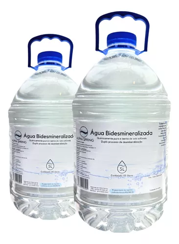 Agua Destilada Desmineralizada 5 Litros - Egs