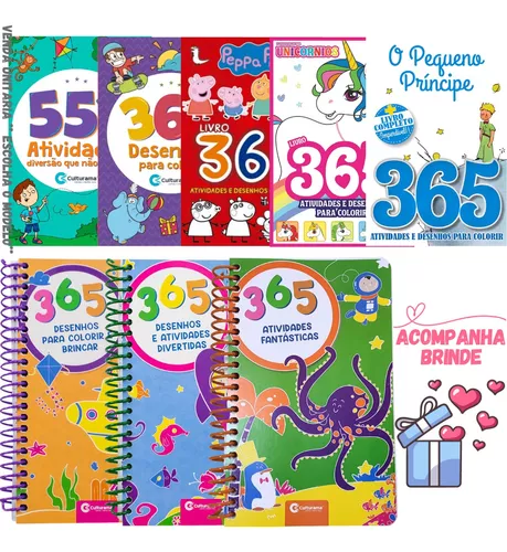 Pkxd Livrão De Atividades E Personagens Para Colorir Com 64 Paginas + 50  Adesivos, Livro Pk