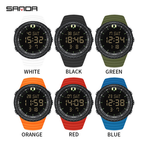 Reloj Electrónico Sanda 6184 Para Deportes De Ocio Para Homb