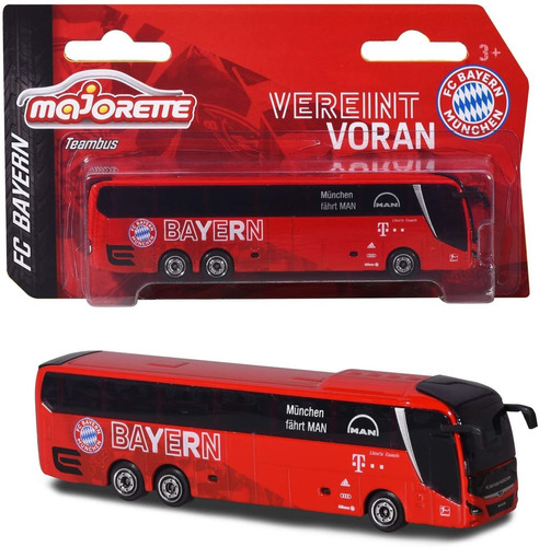 Bus De Colección A Escala 1 /64 Fc Bayern Munchen Majorette 