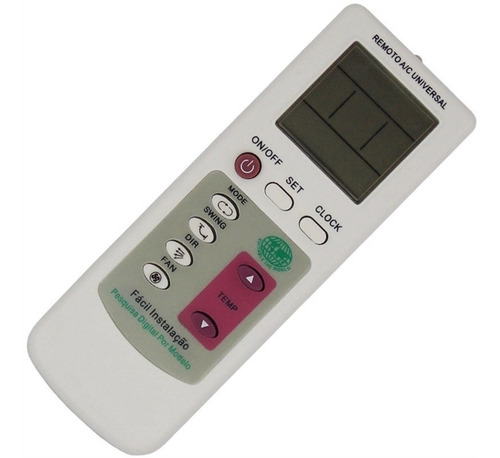 Imagem 1 de 2 de Controle Remoto Ar Condicionado Universal Janela Split Todos
