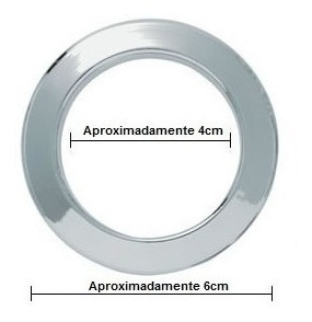 Ilhós Para Cortina Redondo (4 Pacotes) - Cromado 28mm