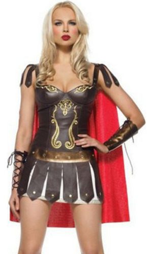 Disfraz De Gladiador Romano Mujer Para Baile De Máscaras