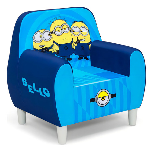 Silla De Espuma Minions, Color Azul. Delta Children