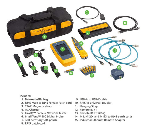 Fluke Networks Liq-kit-ie Industia Probador Red Certificador