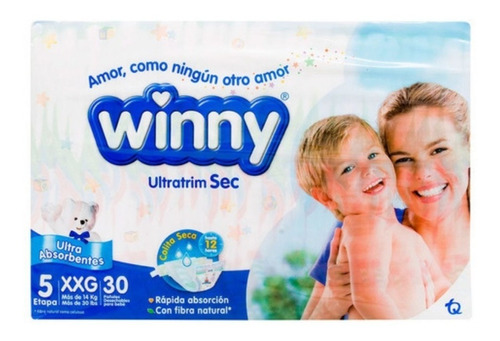 Pañal Winny Ultratrim Sec Etapa 5 30 Unidades