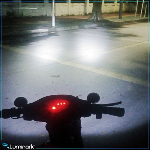 Imagem 6 de 6 de Par Farol Auxiliar Led Retrovisor Espelho Moto R30 Universal