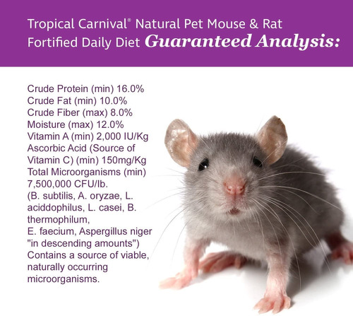 F.m. Browns Tropical Carnival Natural Pet Mouse And Rat Food