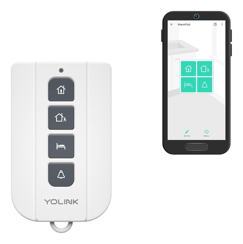 Yolink Alarmfob Smart Security Fob - Arm/disarm, Botón De Pá