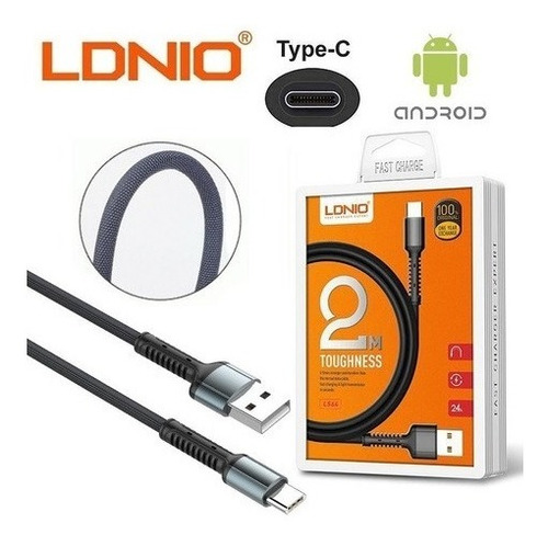 Cable Usb Tipo C Fast Charge 2mt Ldnio Nuevos Garantia