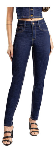 Calça Levanta Bumbum Oppnus Jeans Skinny Cintura Alta 