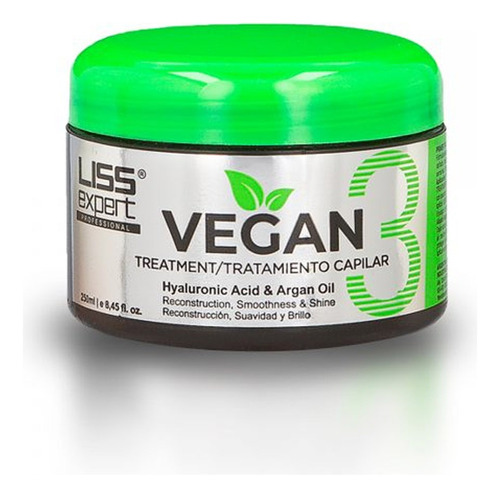 Alisado Tratamiento Argan Vegan X250grs - Liss Expert