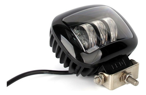 1 Par Faros Cuadrado 3 Led 5 30w Lupa 6d Moto