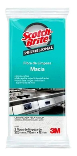 Brilha Inox Limp. Profissional + Scoth Brite Fibra Macia 3m