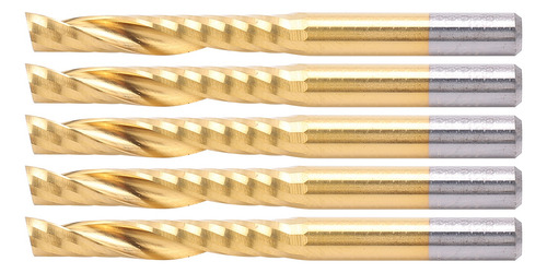 End Mill, 5 Piezas, Brocas De Fresado En Espiral, Conjunto C