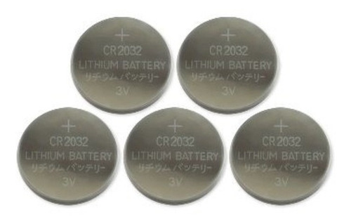 Batería Brobotix Batería Cmos Cr2032 Paquete Con 5 Piezas - Color Plateado