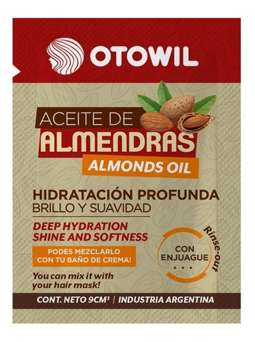 Aceite De Almendras 10g Sachet Otowil