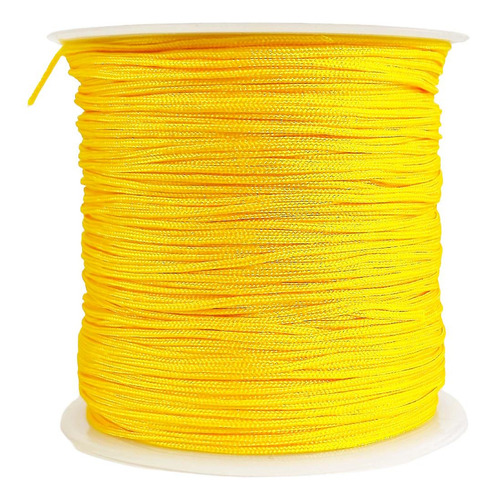 Hilo Para Pulsera Chino Elastico Bisutería 0.8 Mm 92 Metros Color Amarillo