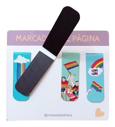 Kit 4 Marcadores De Páginas Magnéticos Exclusivos Lgbtqia+