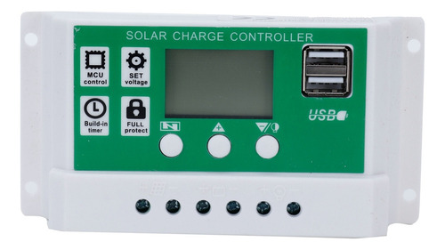 Carga Del Regulador De Batería Del Panel Solar 60a 12v 24v P