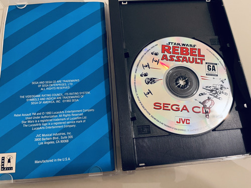Star Wars Rebel Assault Sega Cd Original Americano (Usado)