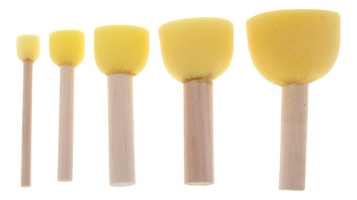 5 Piezas Para Niños, Niños, Pintura, Esponja, Cepillos De