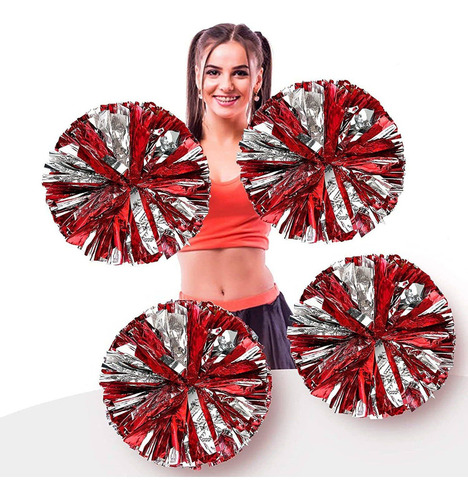 Pompones De Porrista, Pompones Crooked Leader Rojos