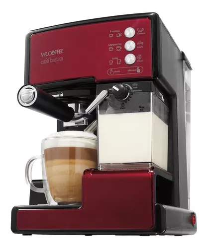 Mr. Coffee Cafe Barista Espresso and Cappuccino Maker, Red 