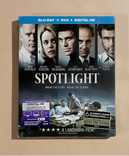  Spotlight ( En Primera Plana ) - Blu-ray + Dvd Original 