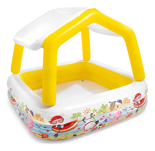 Piscina Inflable Con Sombrilla Intex, 62  X 62  X 48  , Par.