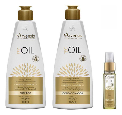 Kit Arvensis Tec Oil Shampoo Condicionador Óleo