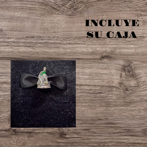Dije Charm Campanita Hada Peter Pan Cadena Collares Plata Plateado