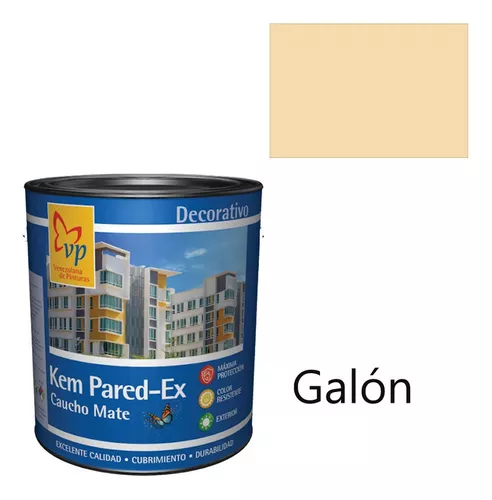 Pintura Blanco Mate Exterior VP Kem Pared-Ex Clase A de 2 Galónes