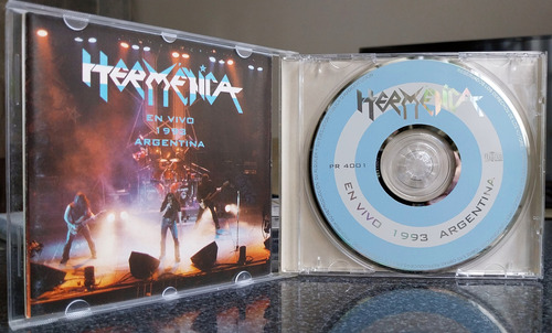 Cd Hermetica - En Vivo 1993 Argentina - 1era Ed - Edfargz