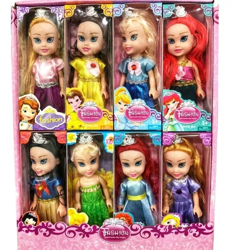 Kit Bonecas Princesas da Disney