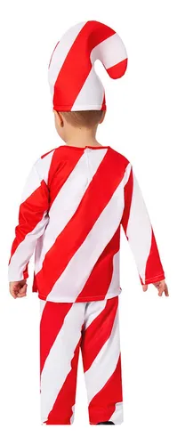 Disfraz De Bastón De Navidad Mono Navideño Disfraz Infantil