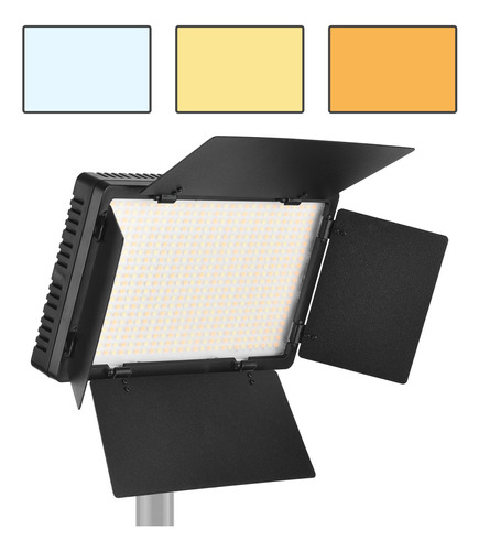 Andoer Kit De Led Video Luz 600pcs Bi-color Regulable Panel