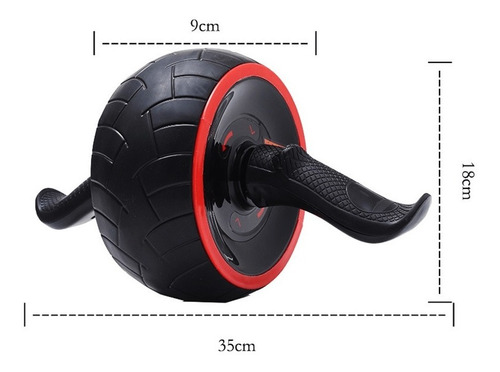Roda Rolo Abdominal Grossa Lombar Exercício Lgc128b