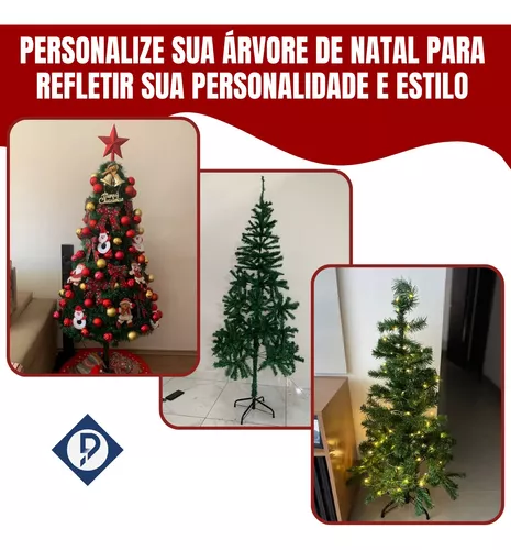 Arvore de natal 1,80 M 750 Galhos Árvore de Natal completa PVC Verde