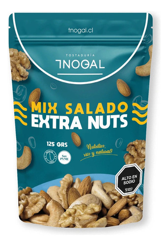 Box 12 Unidades Mix Extra Nuts Salado 125 Grs
