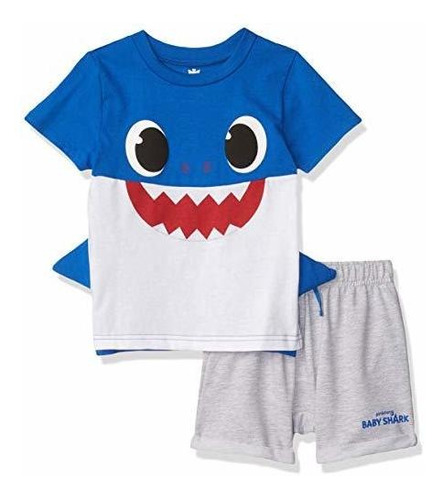 Pinkfong Baby Shark - Conjunto De Capa Y Pantalón Corto De 3