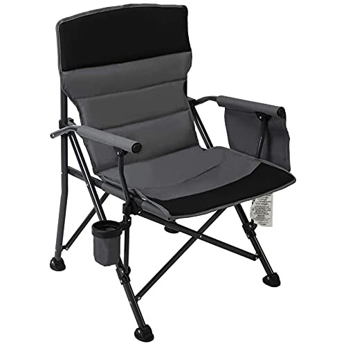 Pacific Pass Camping Chair Heavy Duty Padded Chair, 400lbs C