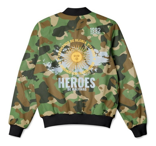 Campera Bomber Homenaje Malvinas Argentinas Mod 11