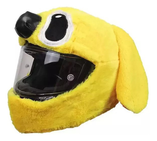Funda Para Casco De Moto Peluche - Stitch Amarillo Reuben Amarillo - Universal