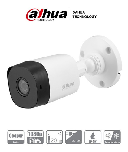 Camara Bullet 1080p 2 Mpx  93º Hdcvi  Vision Nocturna Dahua