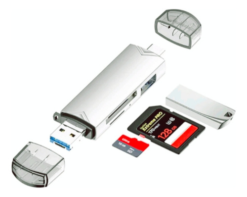 Lector De Tarjeta Sd, Micro Sd, Usb, Para Celulares Y Pc