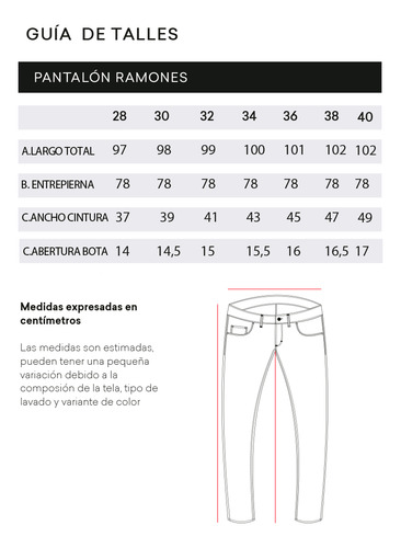 Pantalón Ramones Blue Bensimon
