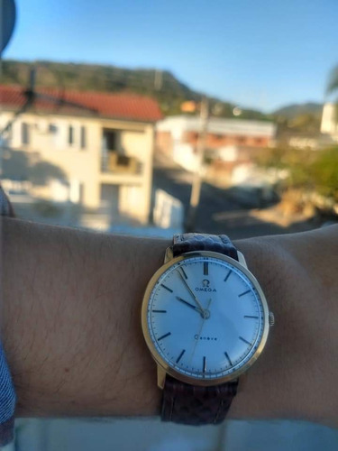 Omega Geneve Ouro 18k Maciço Movimento Corda
