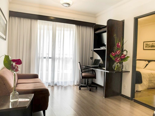 Imagem 10 de 15 de Flat Estilo Residencie Em Moema, Prox A Av. Ibirapuera, Acesso Ao Metrô, Shopping E Ao Pq Ibirapuera - Sf32330